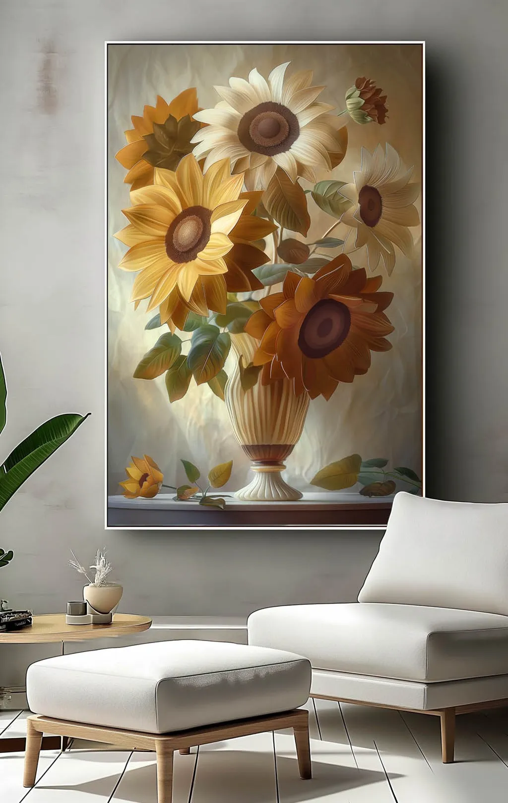 Altın Işığında Ayçiçeği Buketi