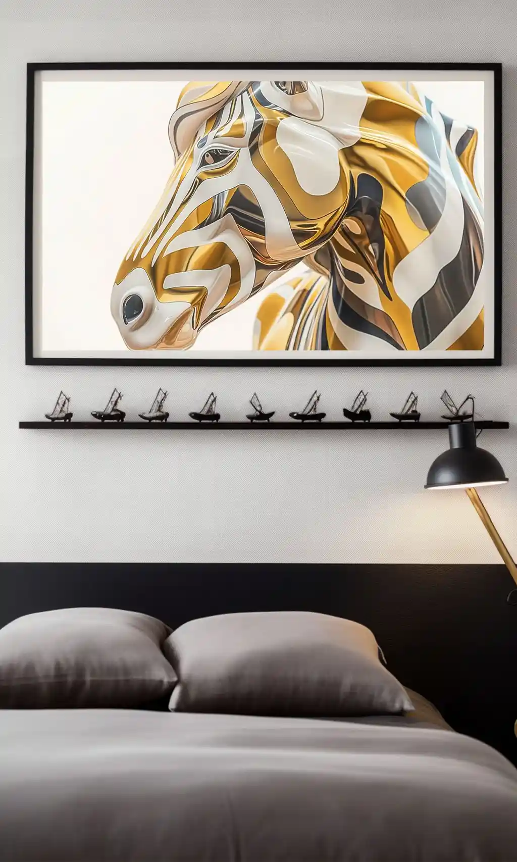 Zebra Esintili Modern Çizgiler
