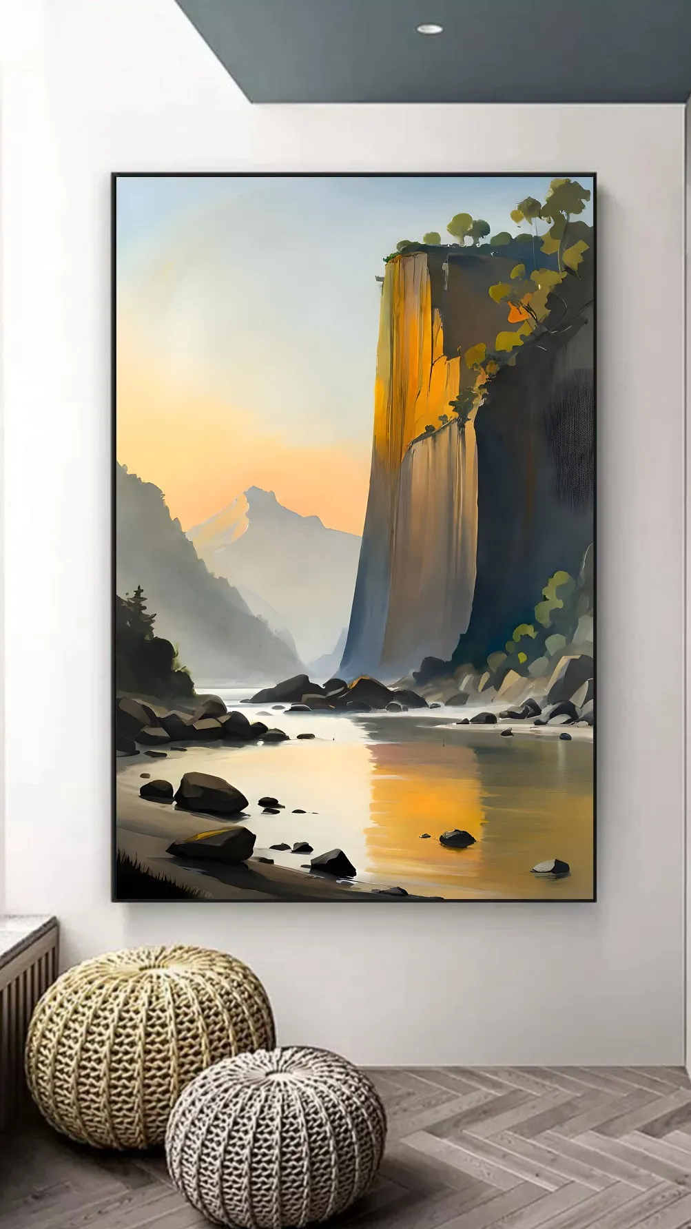 Yüksek Kayalarda Gün Batımı