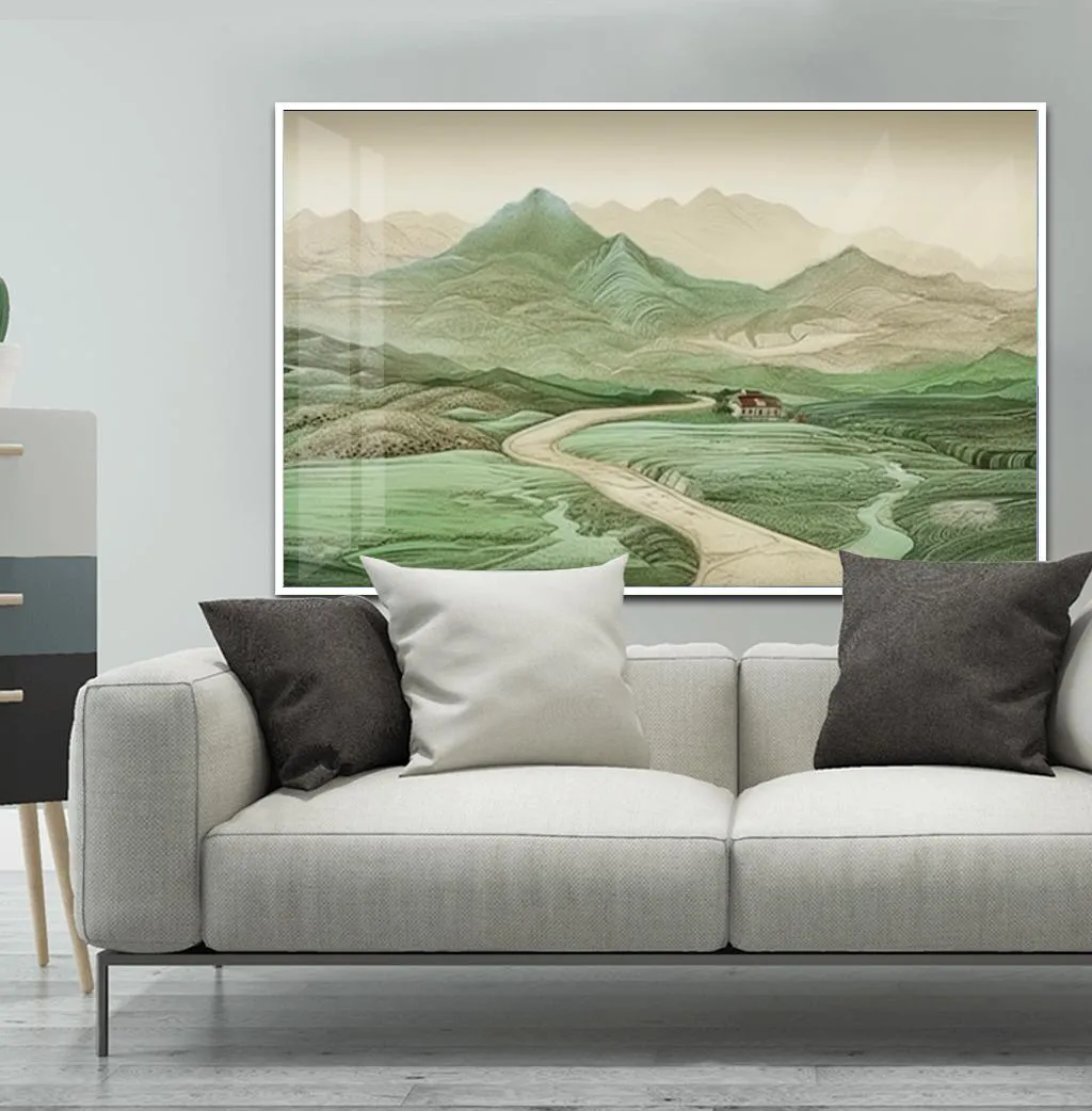 Yeşil Tepeler ve Kıvrımlı Yolun Huzuru