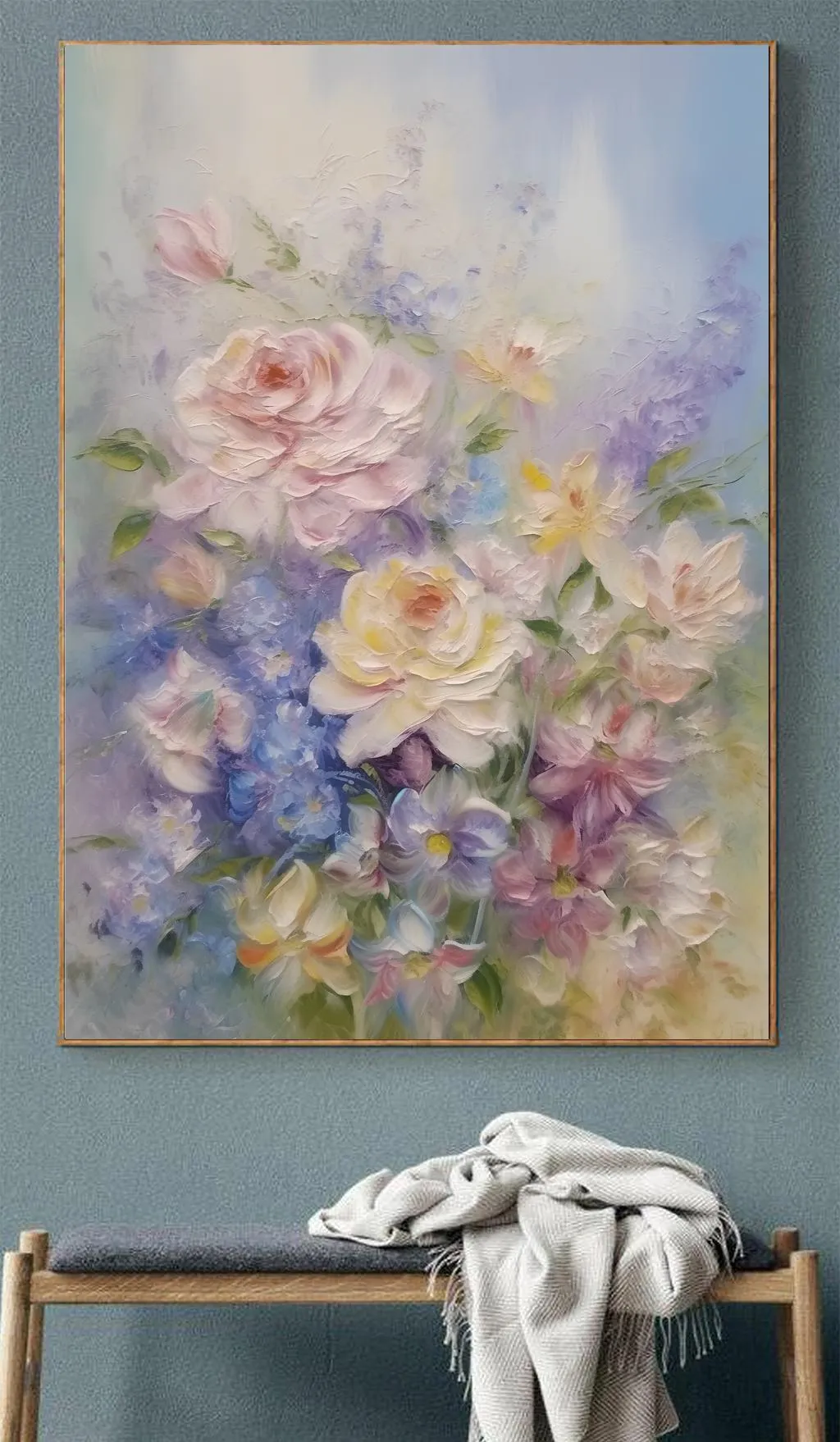 Pastel Renklerin Çiçeksi Dansı