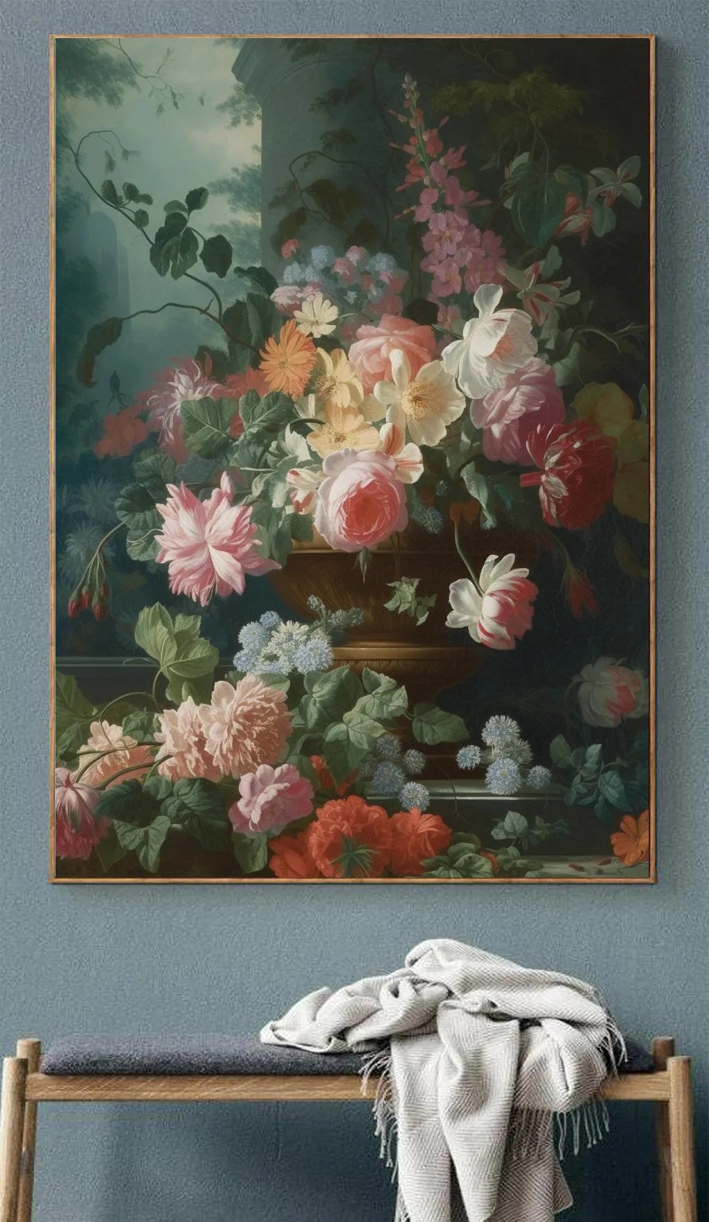 Gölgeden Sızan Çiçekli Buket