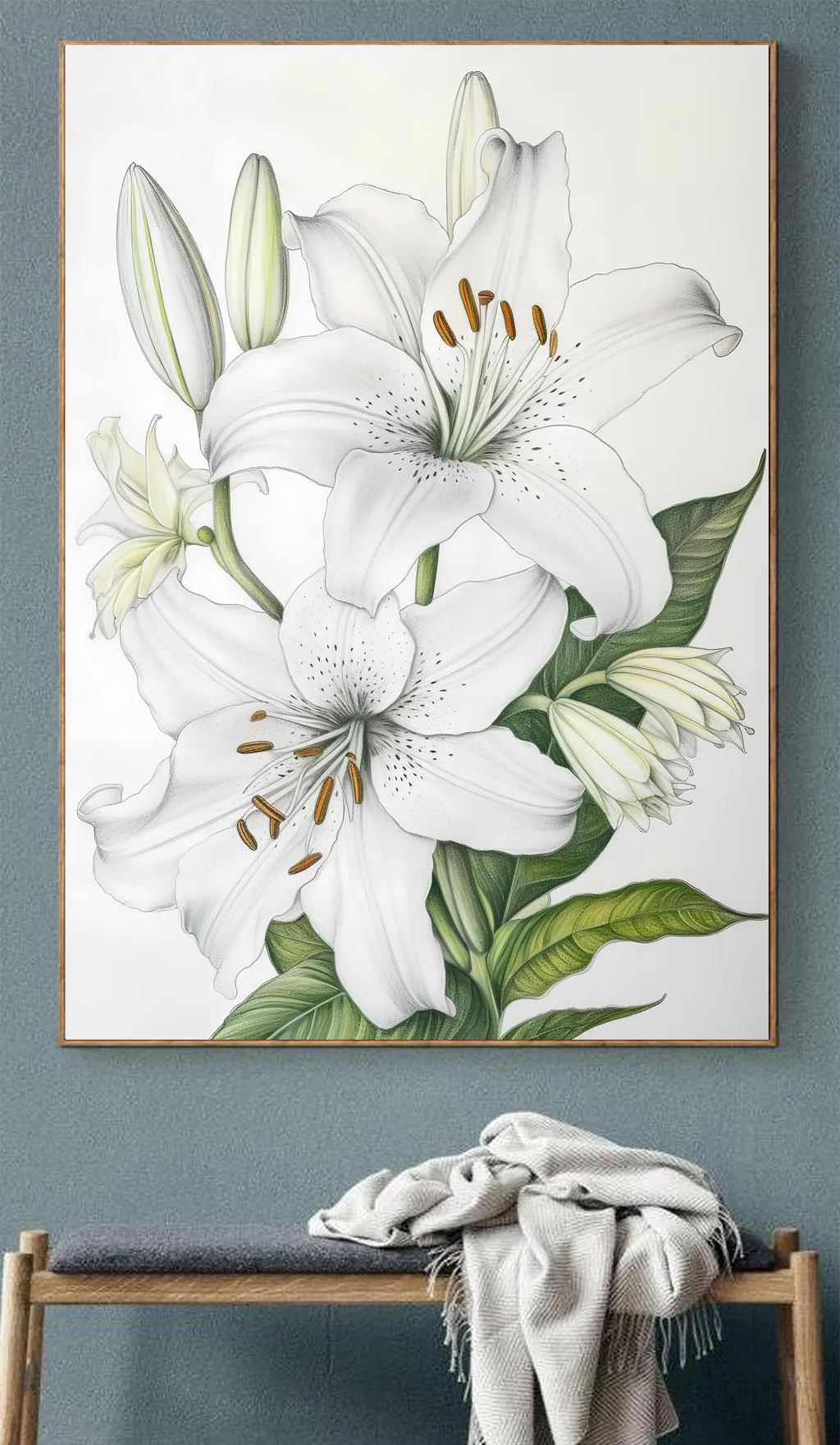 Beyaz Zambakların Zarif Duruşu