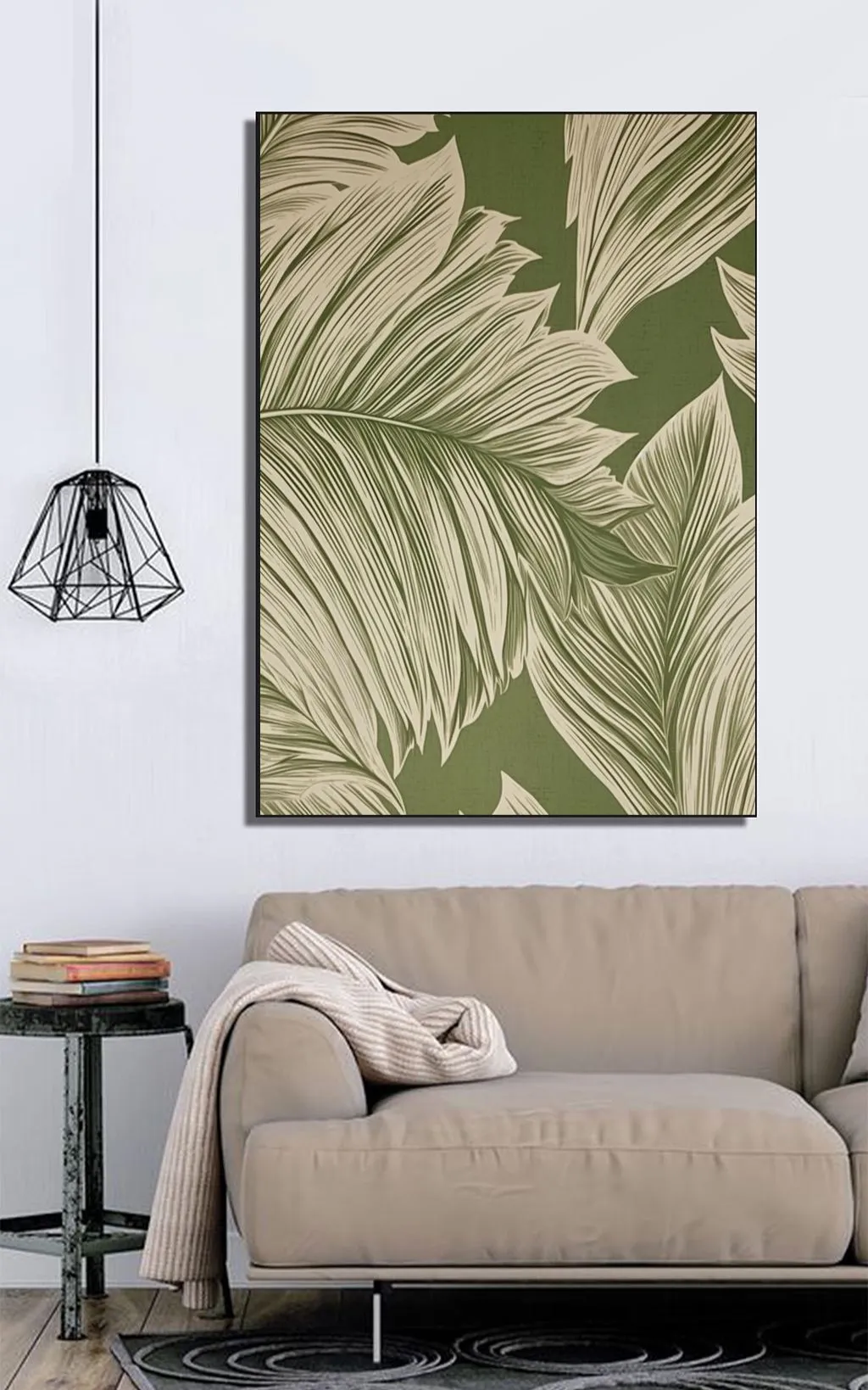 Botanik Yaprakların Retro Esintisi