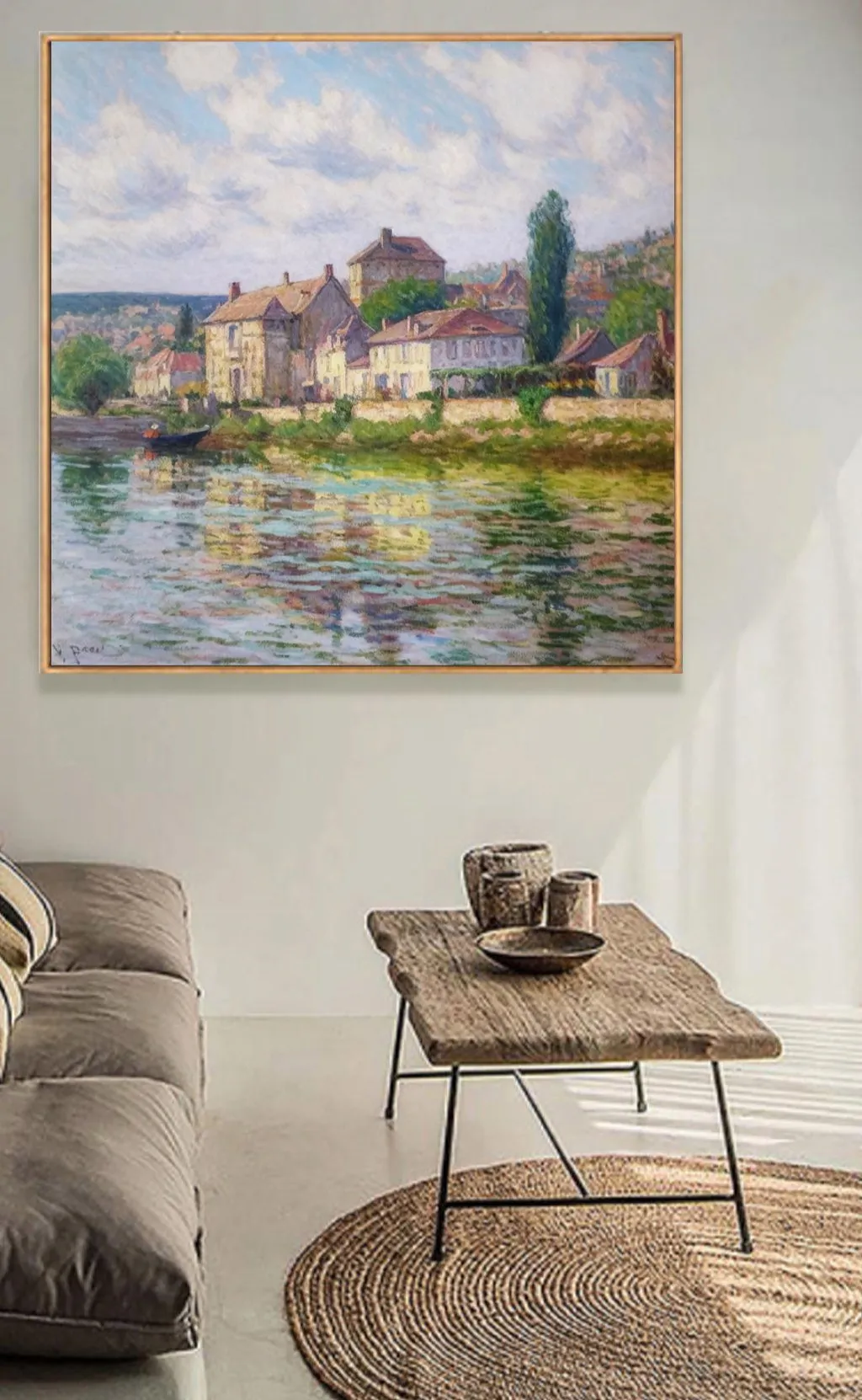 Nehir Kıyısında Huzurlu Kasaba