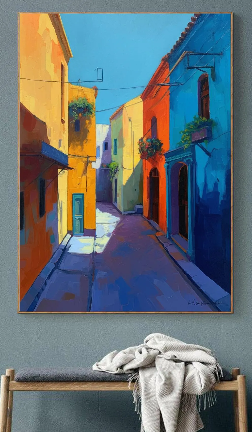 Renkli Sokakların Güneşli Huzuru