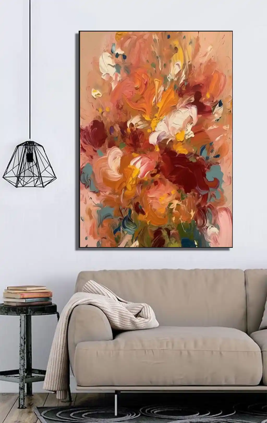 Sıcak Renklerin Soyut Senfonisi