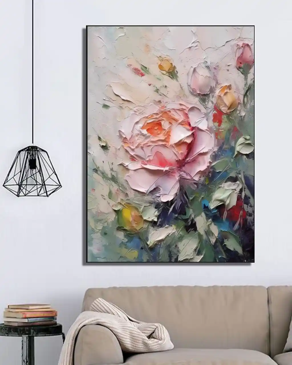 Pembe Gülün Dokulu Zarafeti