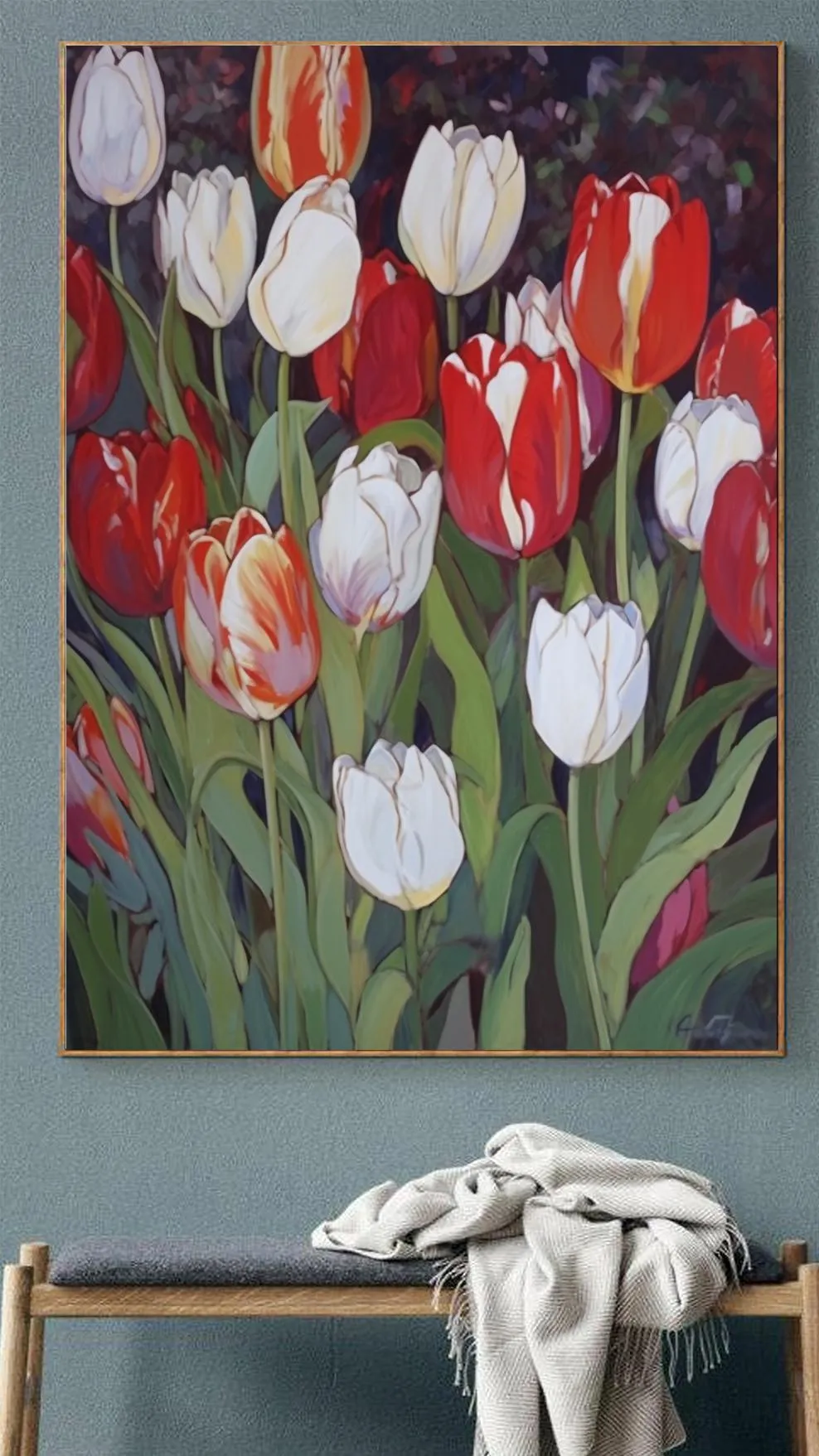 Gece Bahçesinde Lale Işıltısı