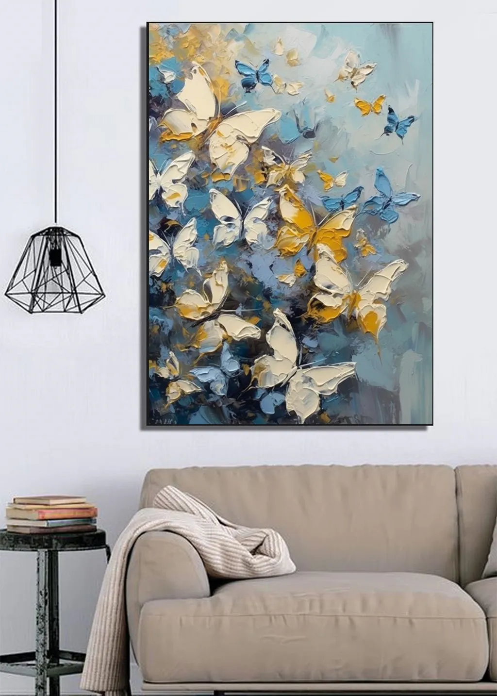 Mavi ve Sarı Kelebeklerin Özgür Uçuşu