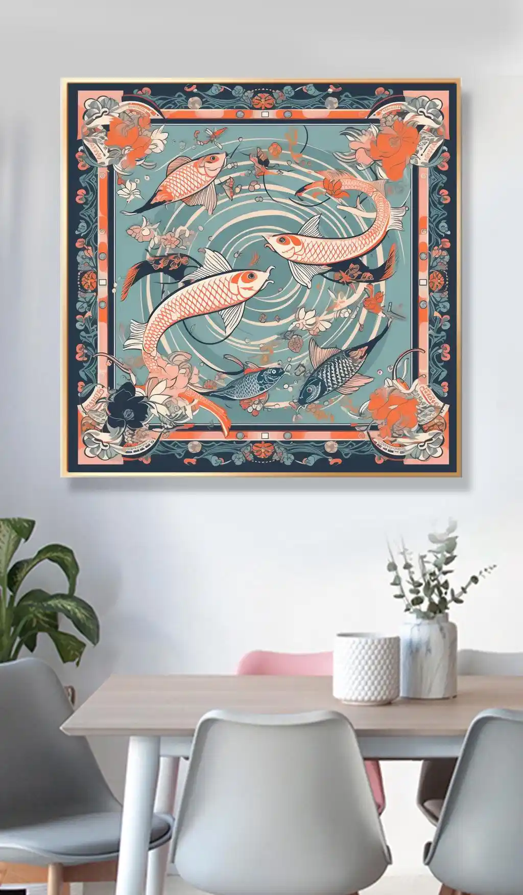 Turkuaz Gölde Geleneksel Koi Balıkları