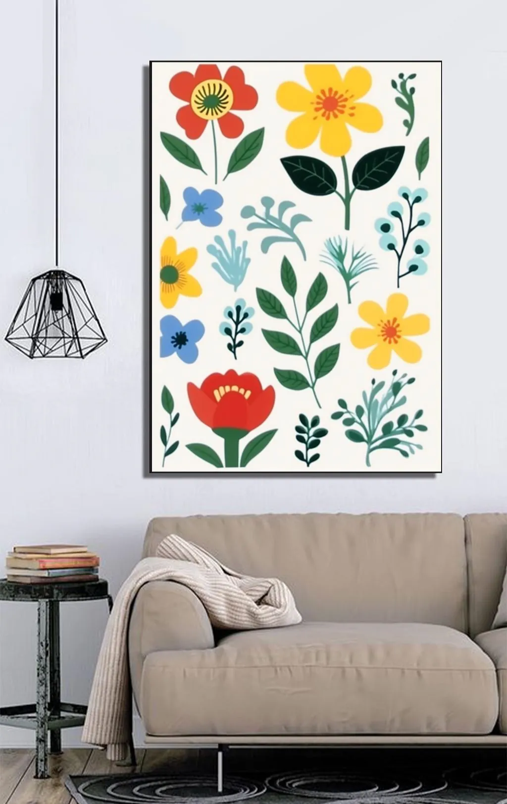 Renkli Bahçenin Neşeli Motifleri