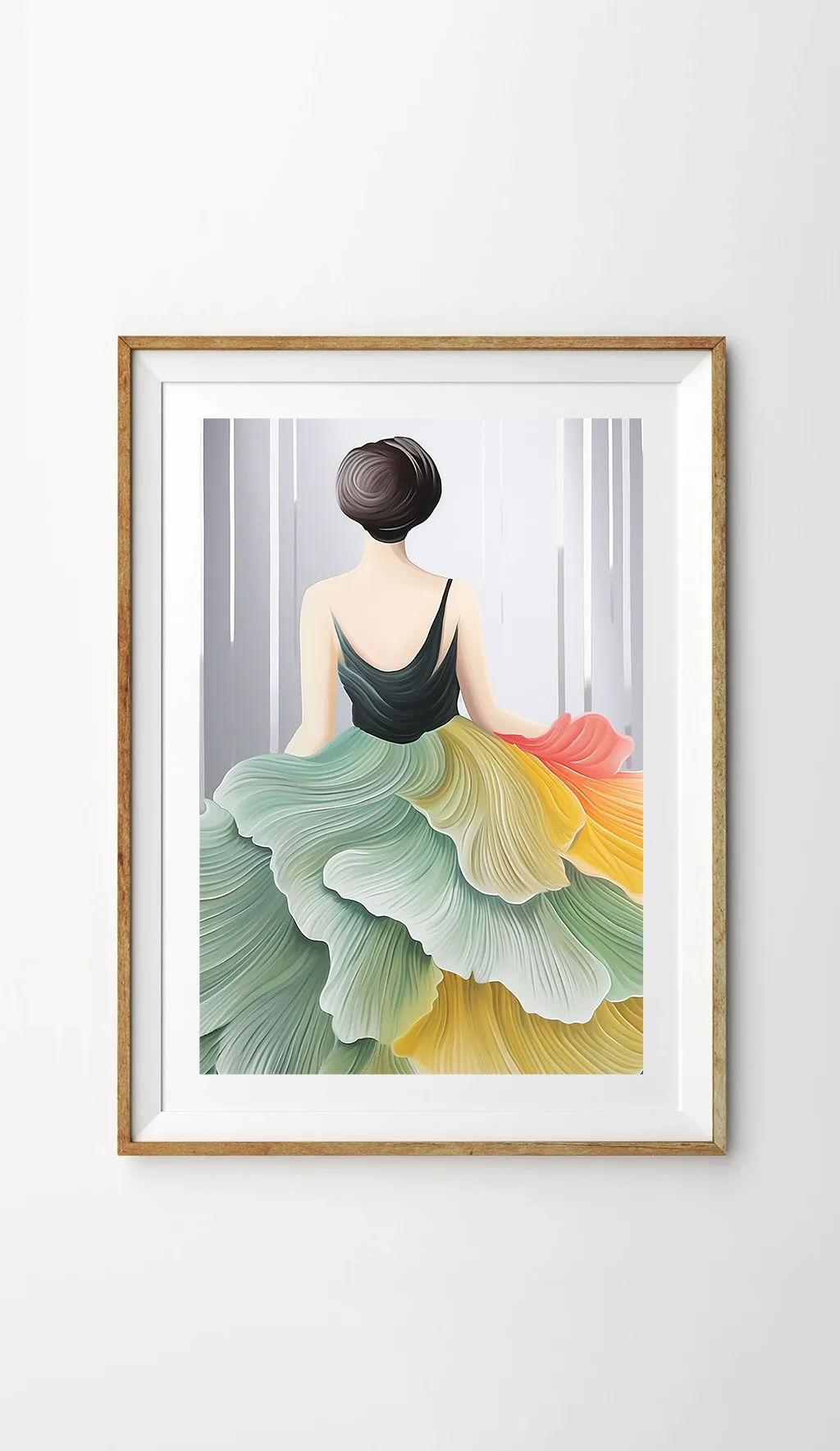 Renkli Katmanlarda Zarif Bir Duruş