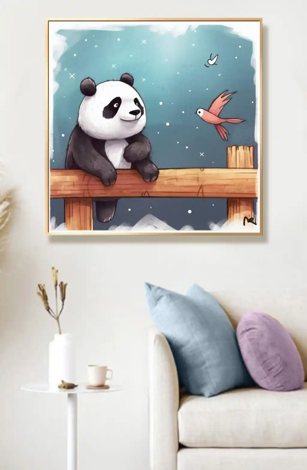 Yıldızlı Gecede Panda Dostluğu