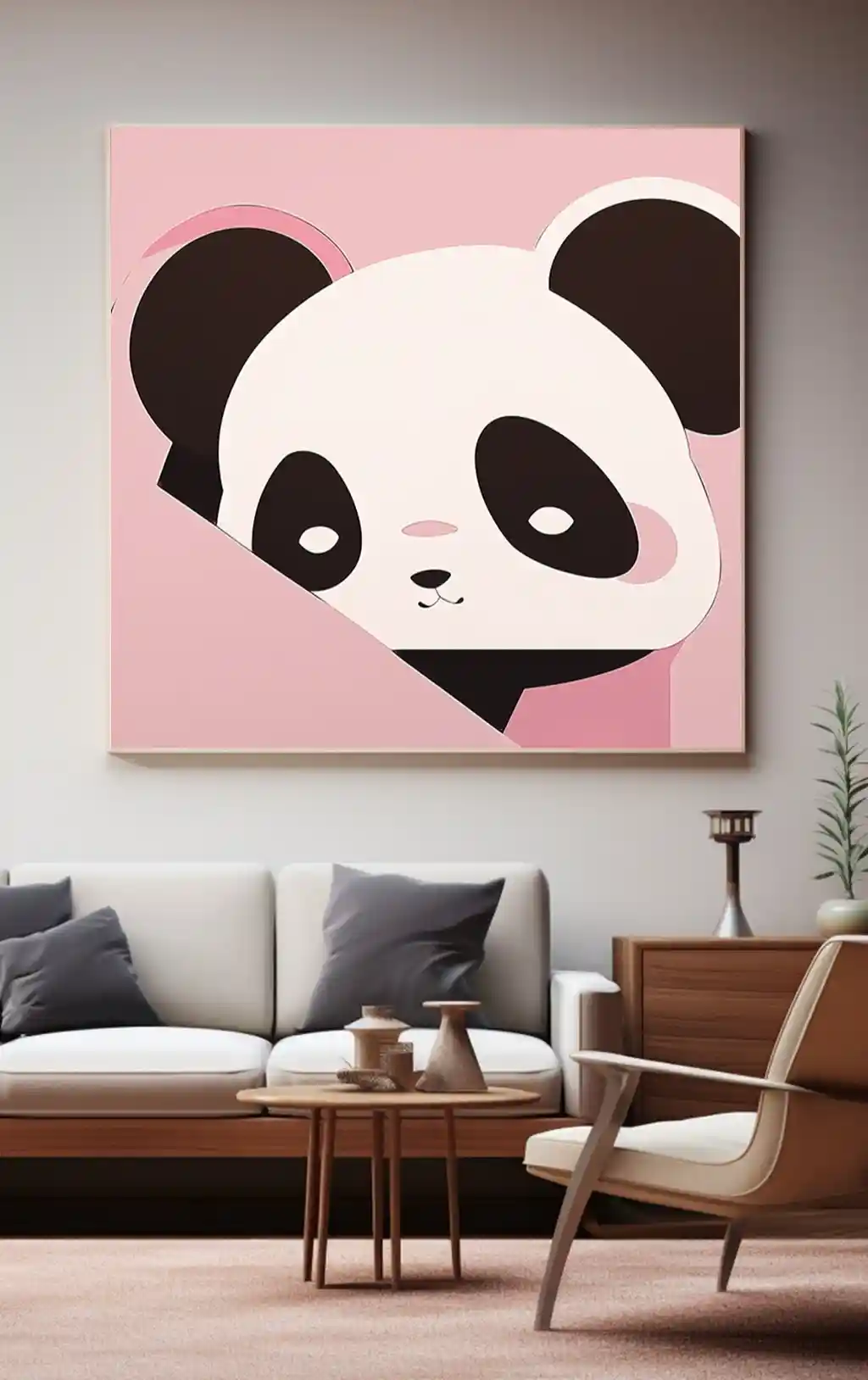 Pembe Dünyasında Utangaç Pandanın Tebessümü