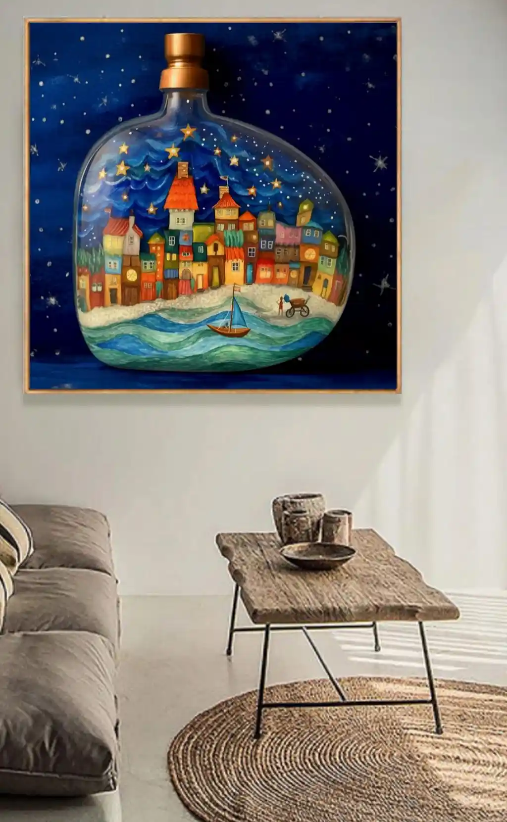 Bir Şişeye Sığan Yıldızlı Şehir Masalı