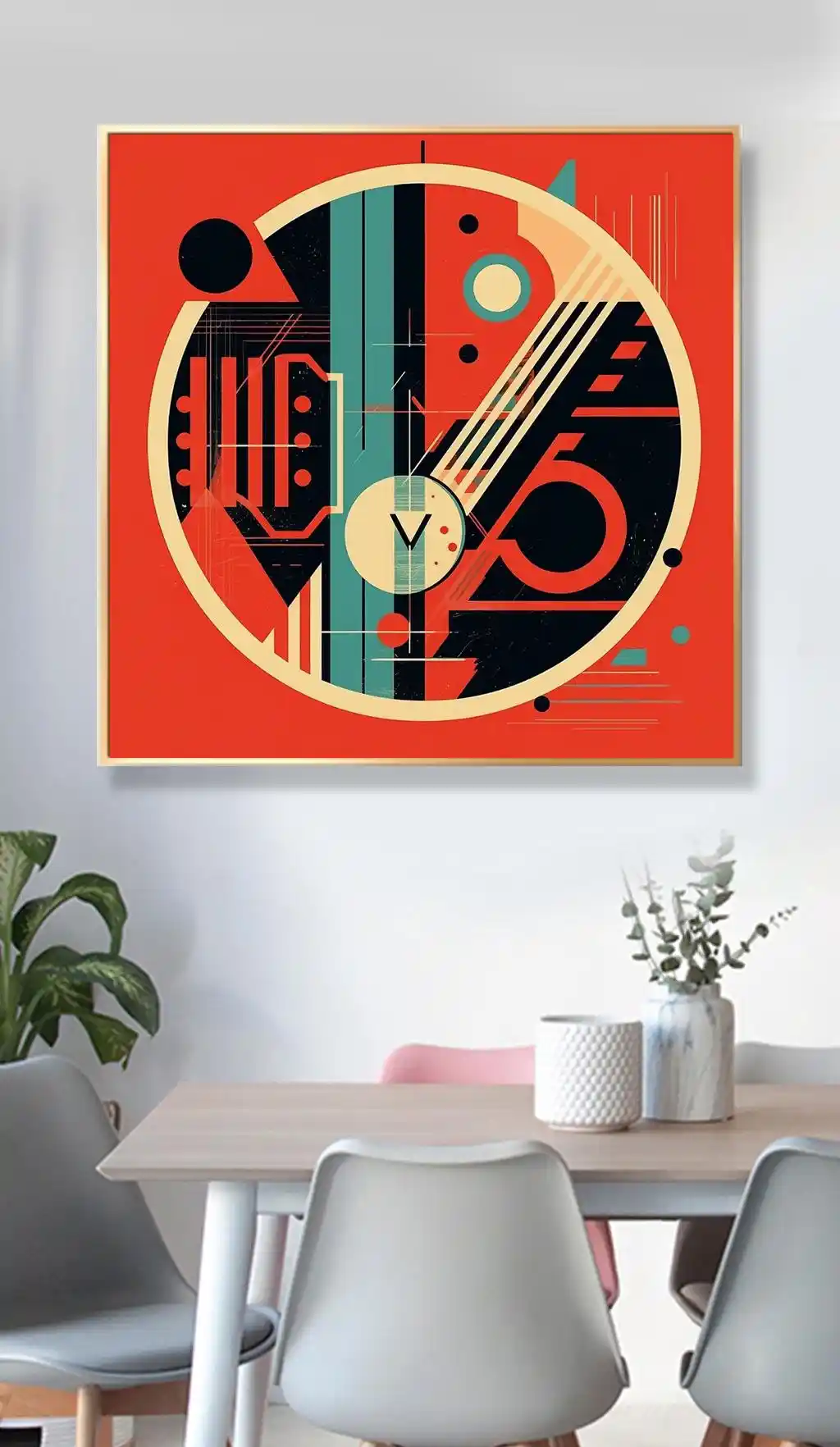 Kırmızı Döngüde Geometrik Ritimler