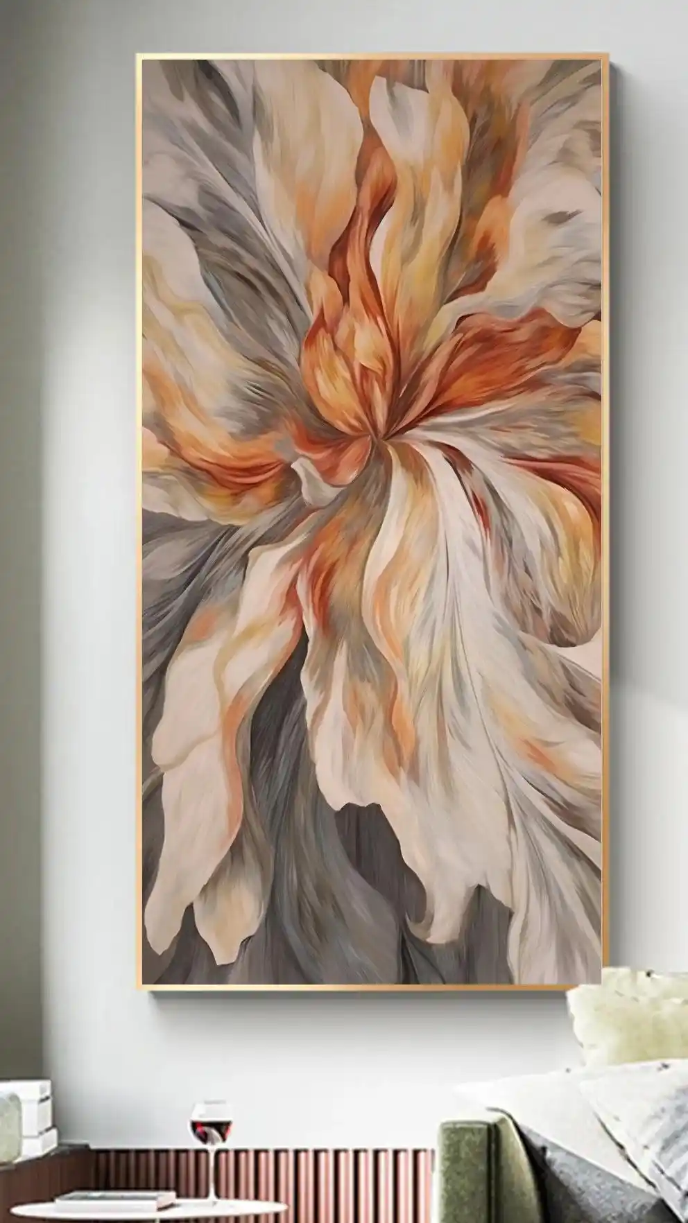 Soyut Çiçek Esintisi