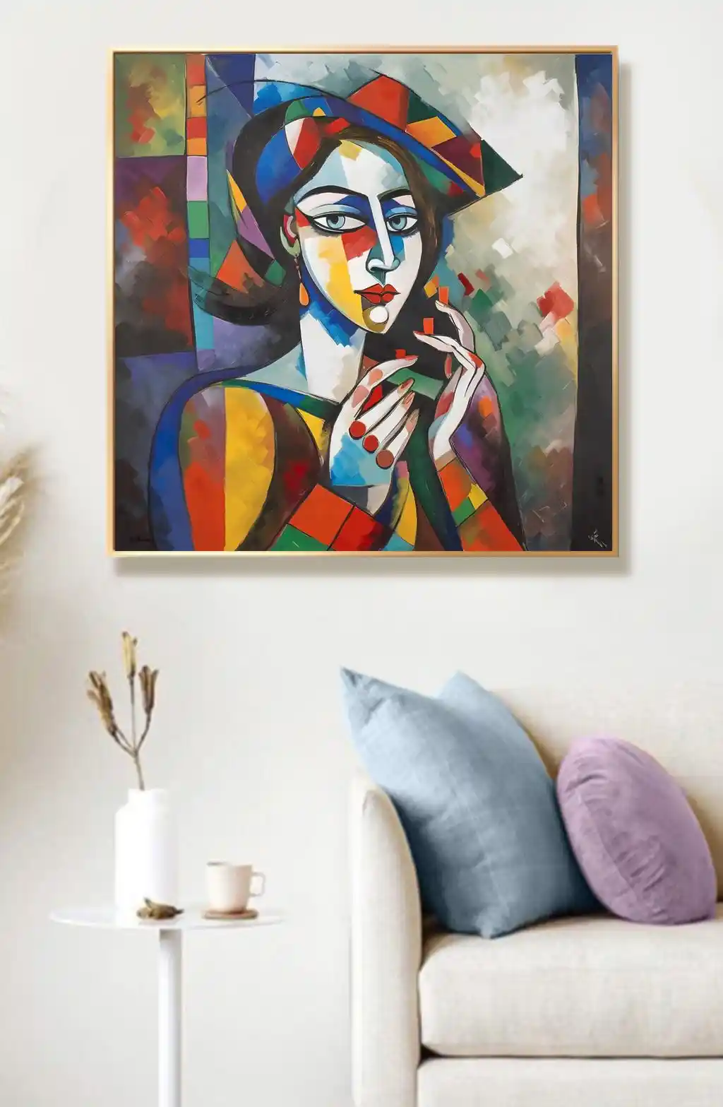 Kübik Renklerin Arasında Mağrur Bir Bakış