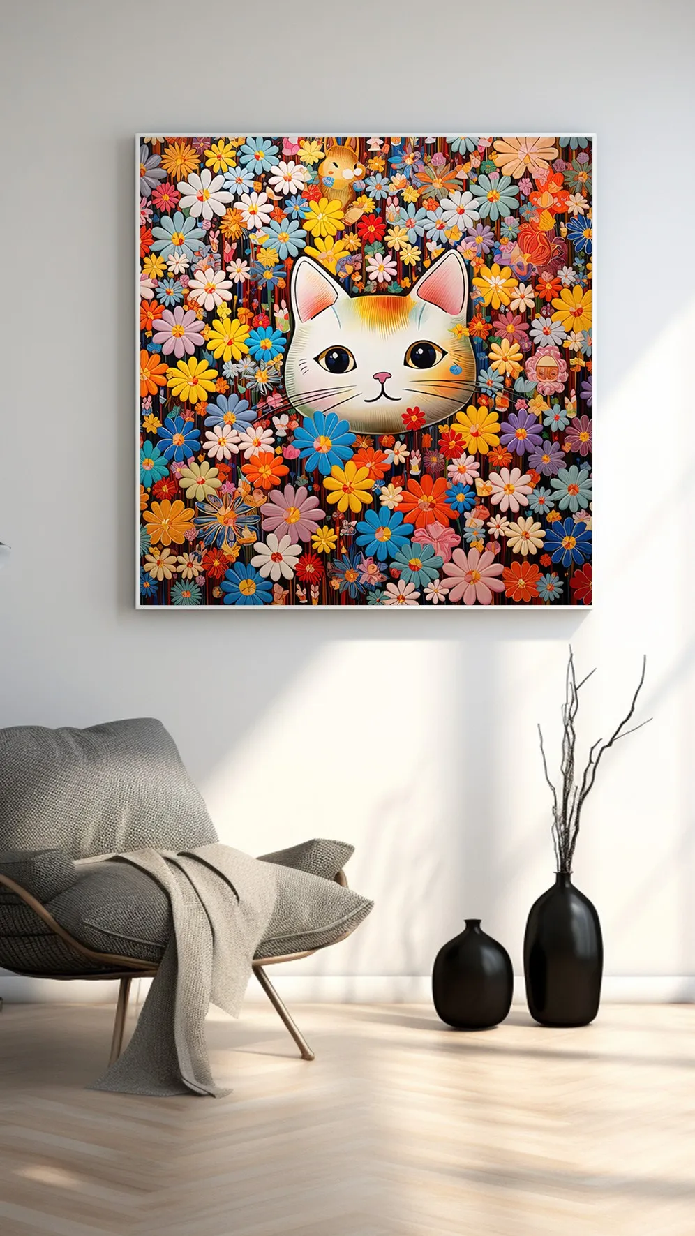 Çiçek Denizi İçinde Masum Bir Bakış