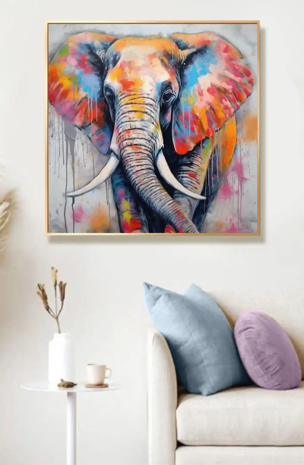 Renk Sağanağında Bilge Filin Görkemi