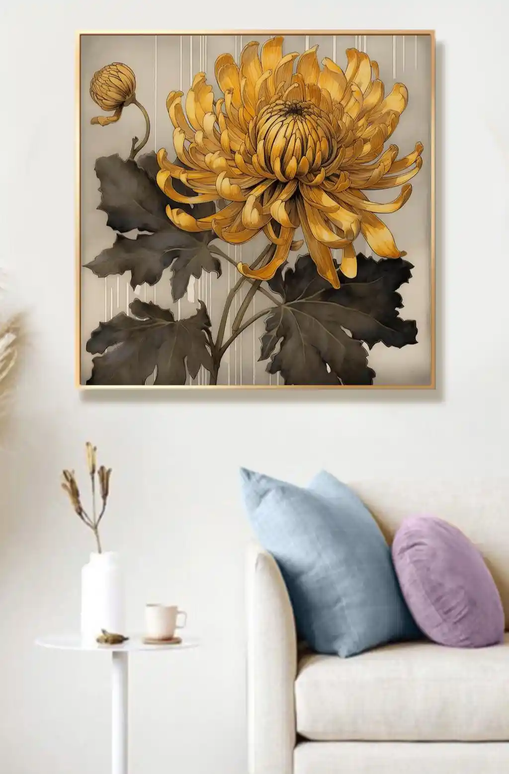 Altın Sarısı Krizantemin Mağrur Endamı