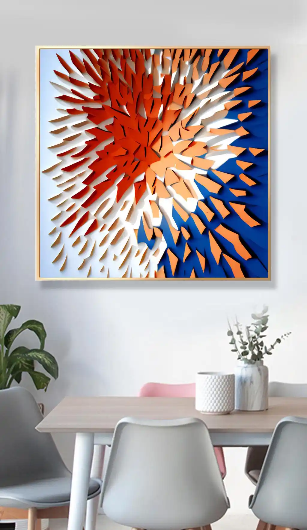 Turuncu ve Mavi Dinamik Patlama