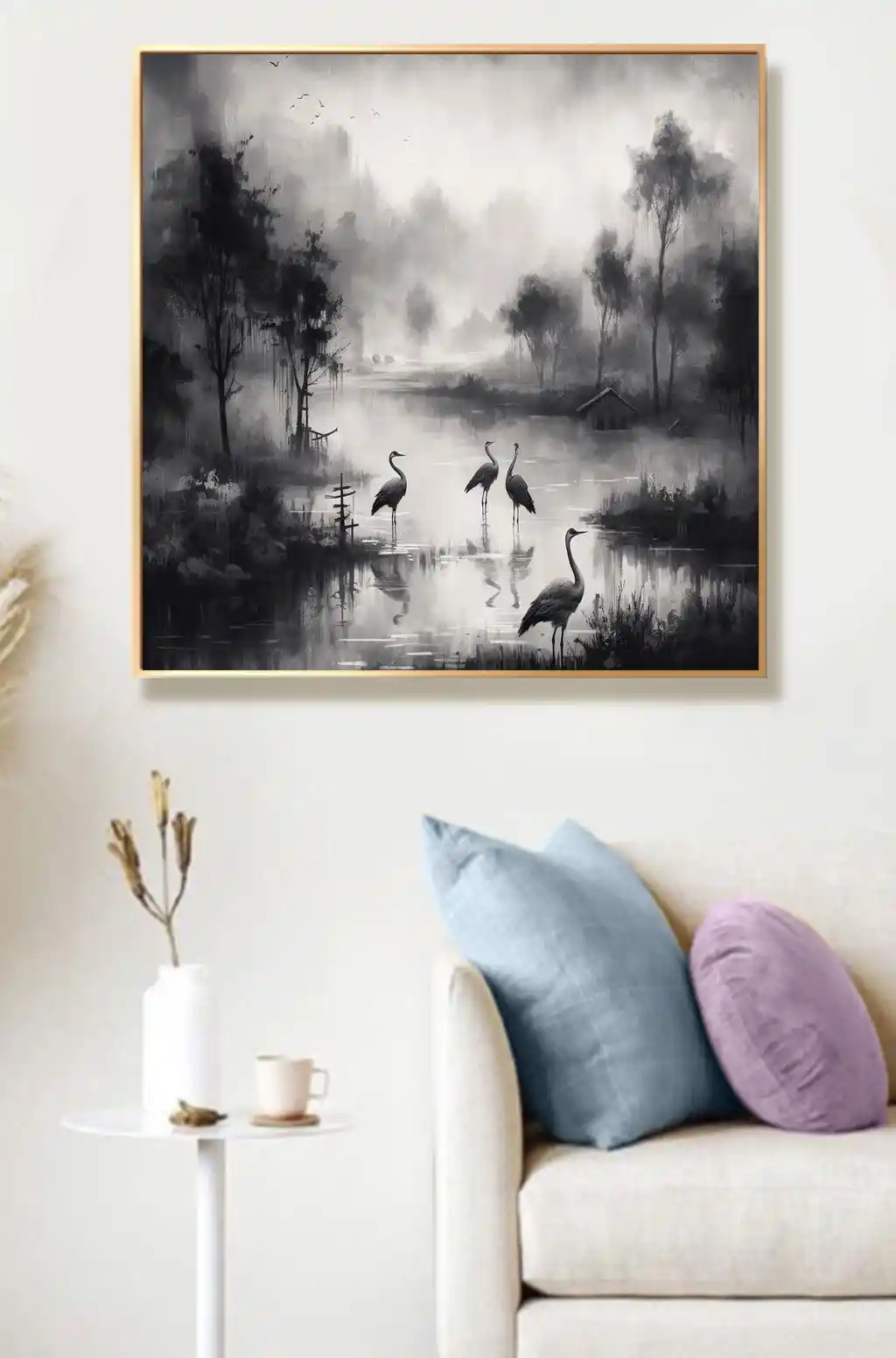 Sisli Gölde Siyah Beyaz Turnalar