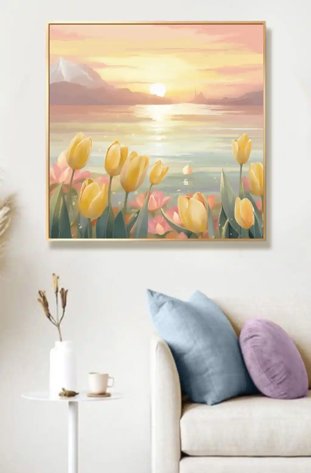 Gün Batımında Altın Laleler