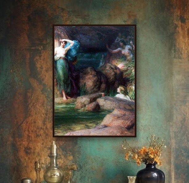 The Cave of the Storm Nymphs (Fırtına Perilerinin Mağarası), Edward Poynter, 1903