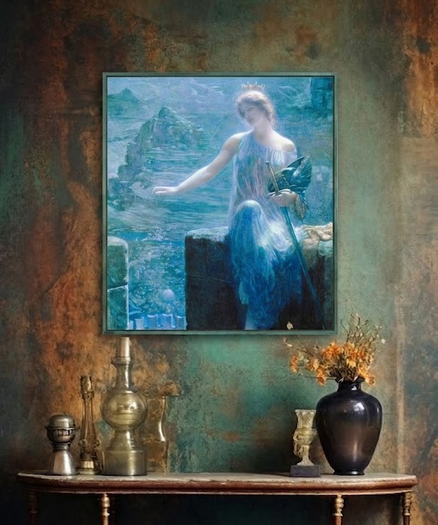The Valkyrie's Vigil (Valkür'ün Nöbeti), Edward Robert Hughes, 1906