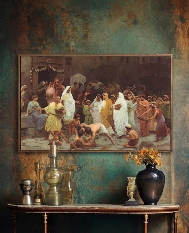 A Roman Wedding (Bir Roma Düğünü), John Reinhard Weguelin, 1880