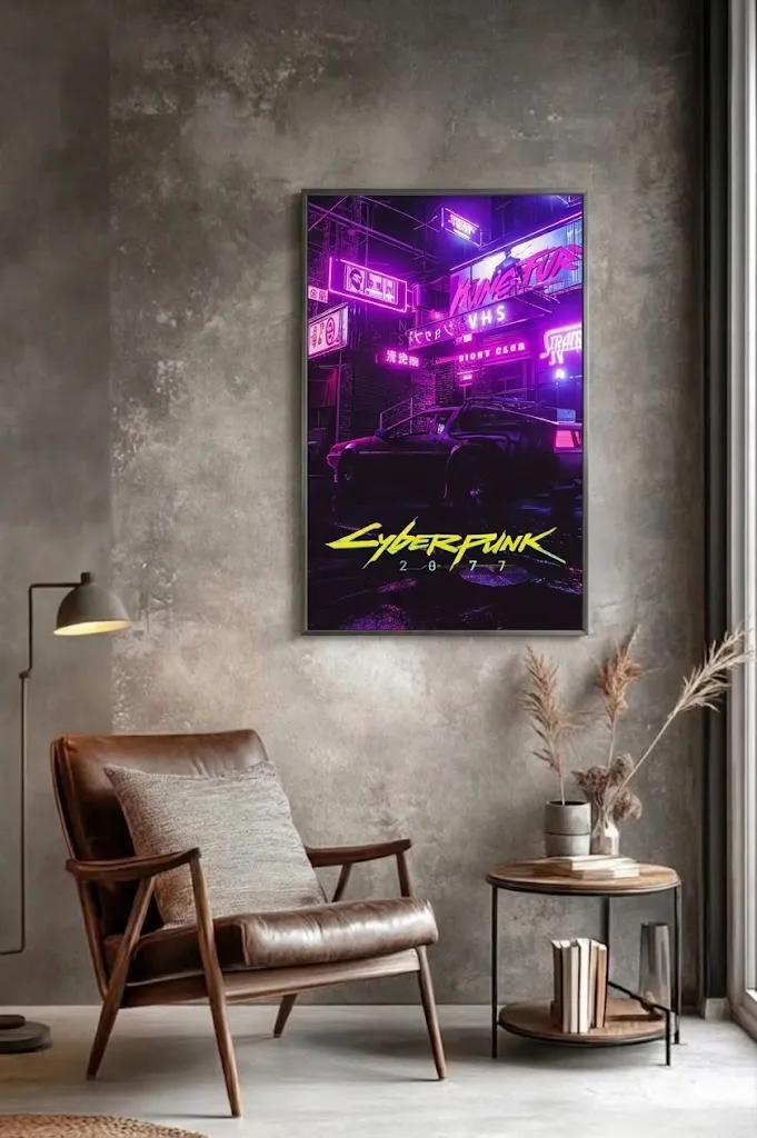 Kozmik Gece ve Neon Işıklar