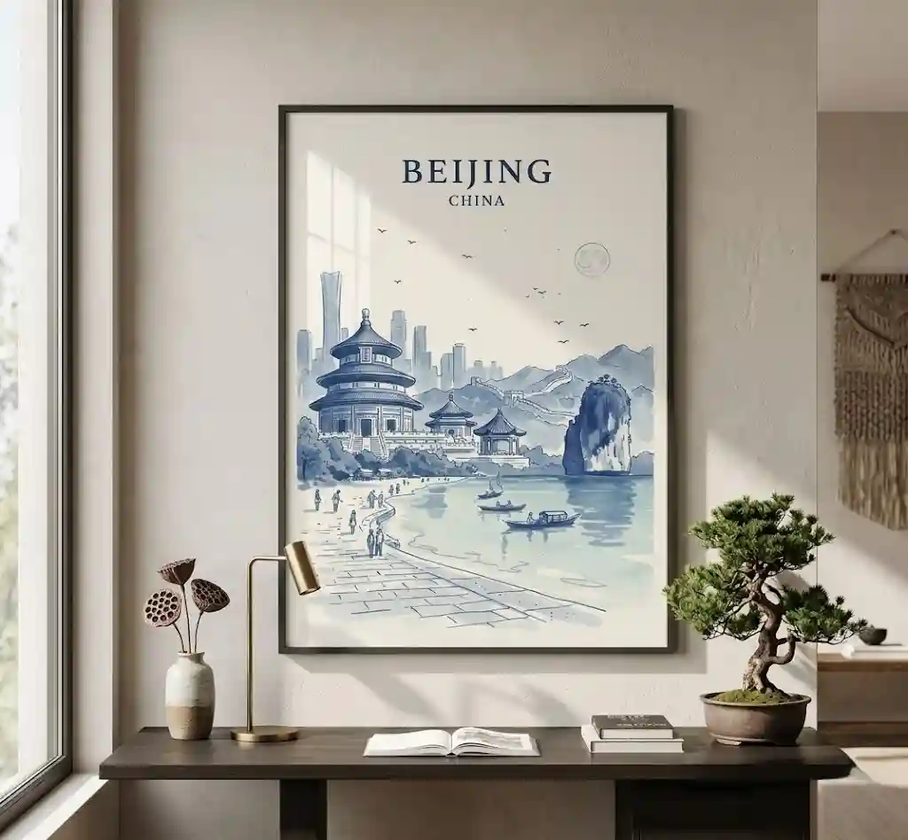 China, BEIJING, Tarihin kıyısında huzurlu bir vadi