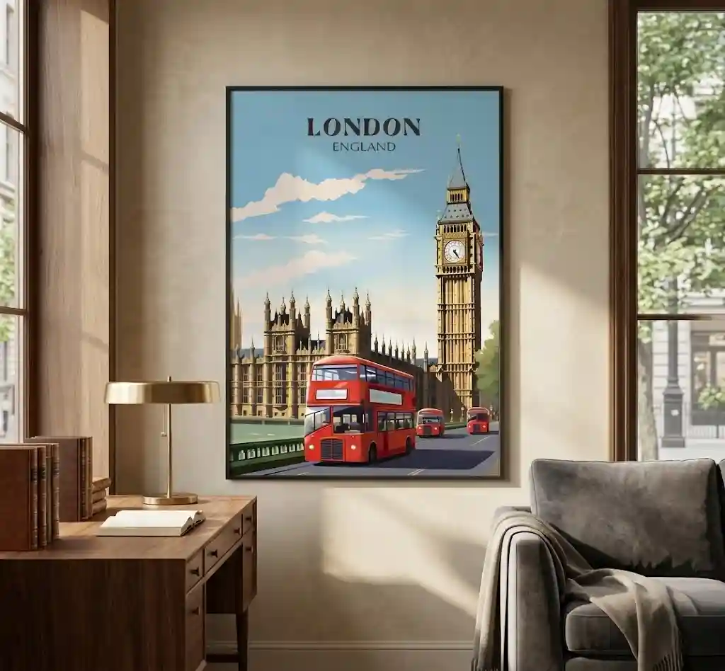 England, London, Şehrin Kırmızı Ritimli Sokakları
