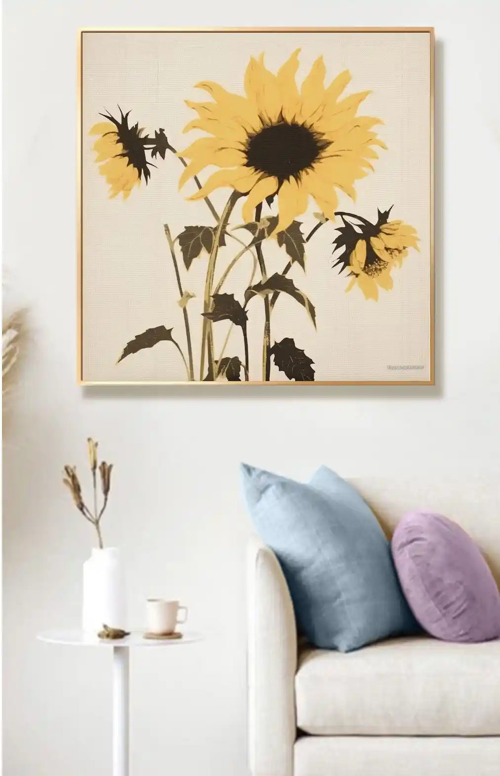 Retro Tarz Ayçiçeği Esintisi