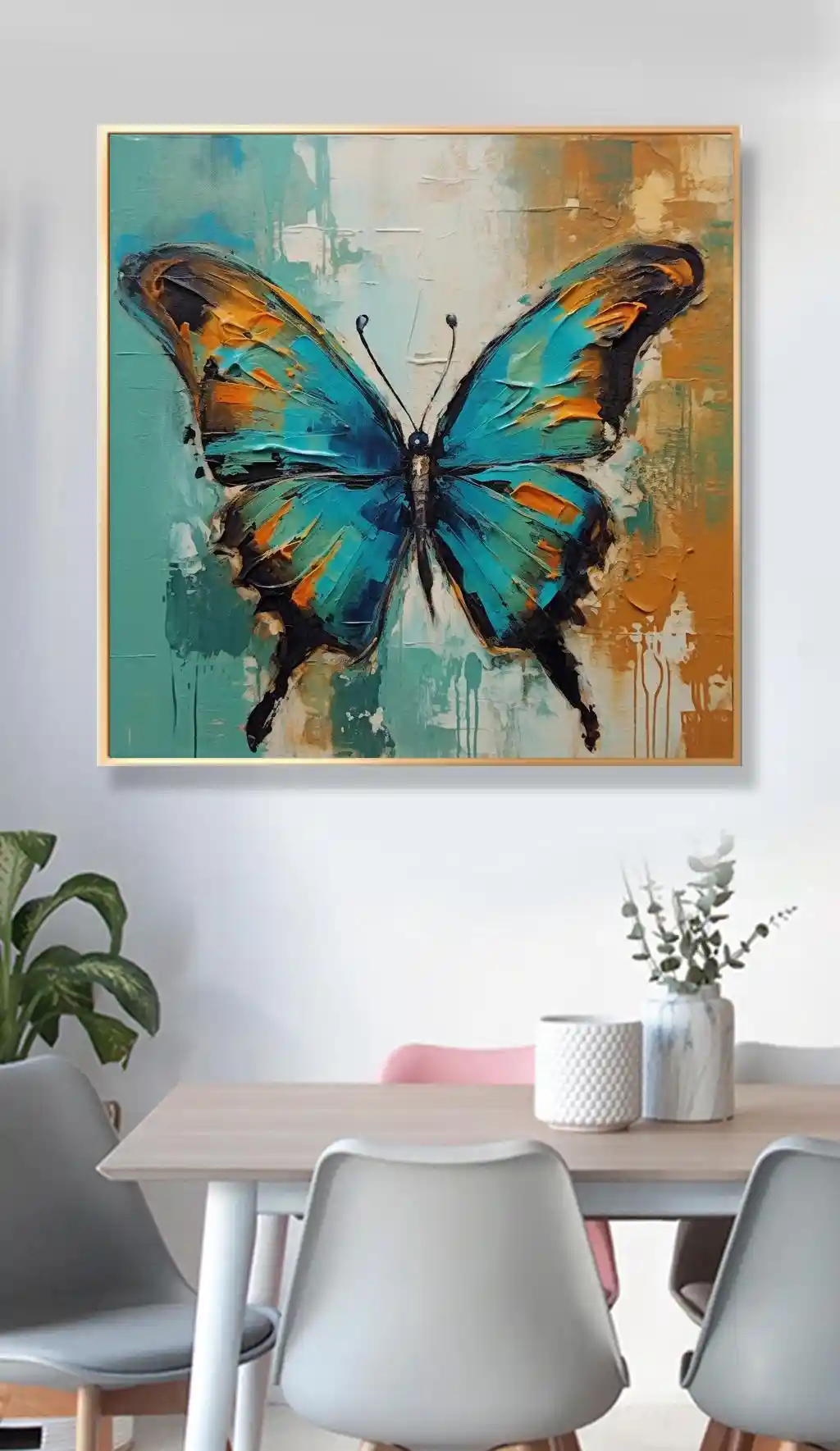 Renklerin Kanatlarında Soyut Kelebek Dansı